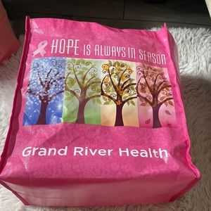 Pink Hope is always in season bag for breast cancer awareness .